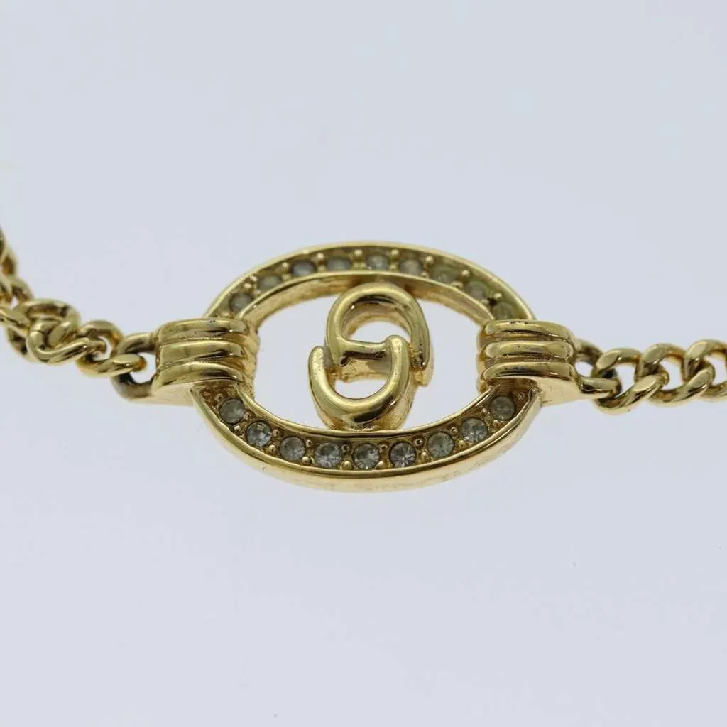 Dior CD Logo Bracelet Gold Metal Good - Back View