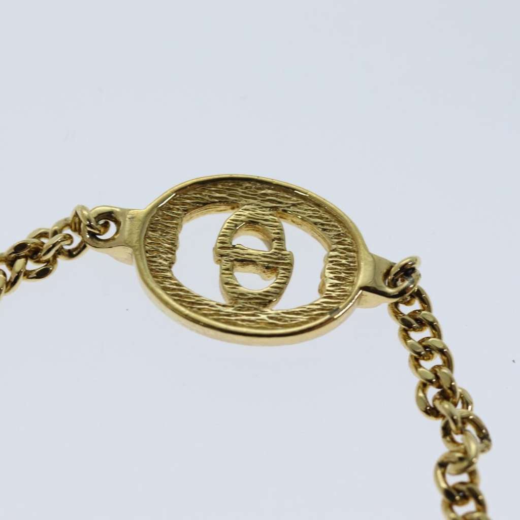 Christian Dior CD Logo Bracelet Gold Metal Good condition - Inside View