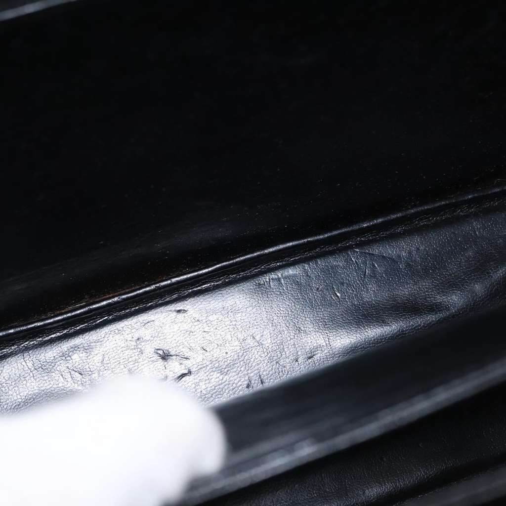 Bally Vintage Handbag Black Leather Good condition - Box View