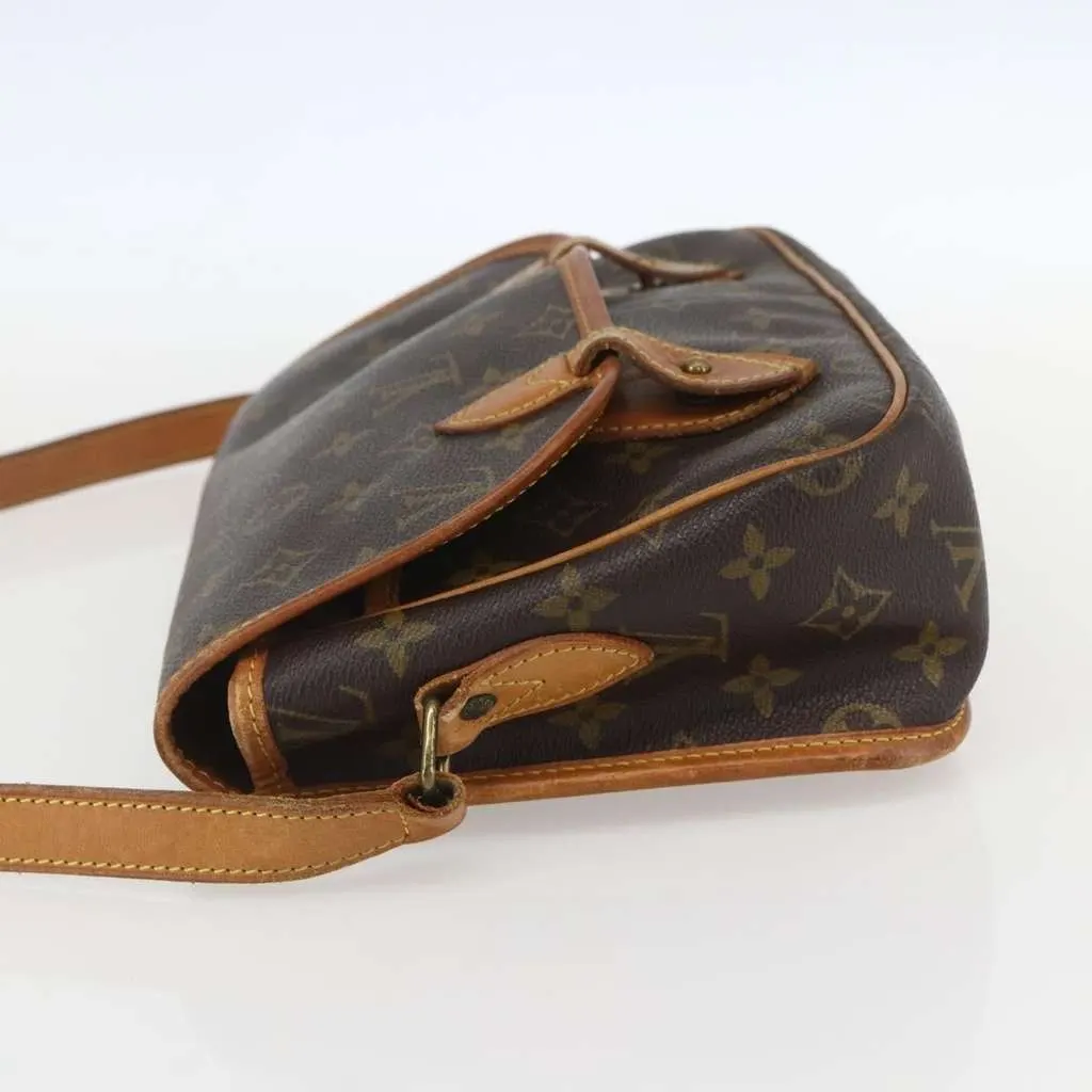 Louis Vuitton Sac Gibeciere Messenger Bag Brown Canvas Good - Inside View