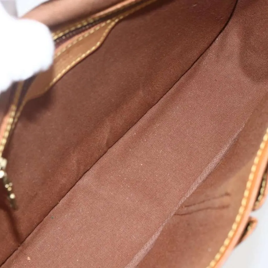 Louis Vuitton Sac Gibeciere Messenger Bag Brown Canvas Good - Box View