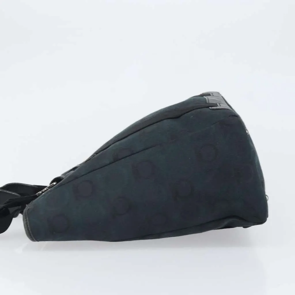 Salvatore Ferragamo Gancini Tote Navy Canvas Good - Model View