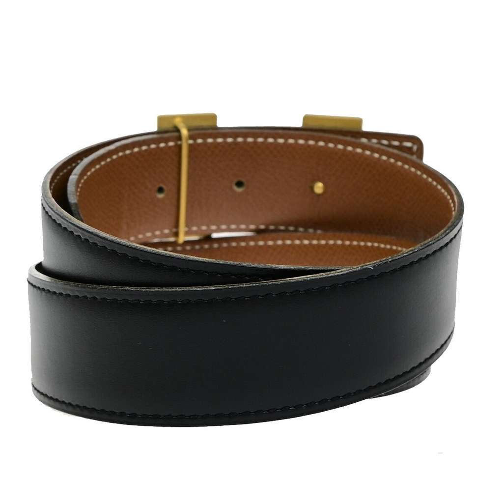 Hermès Constance Reversible Belt Black Leather Very good condition - Model View