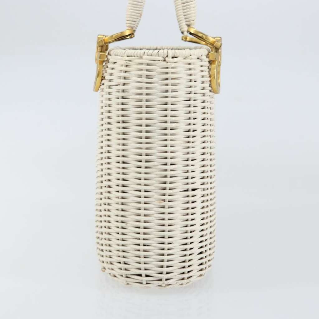 Salvatore Ferragamo Gancini handbag White Fair condition - Model View