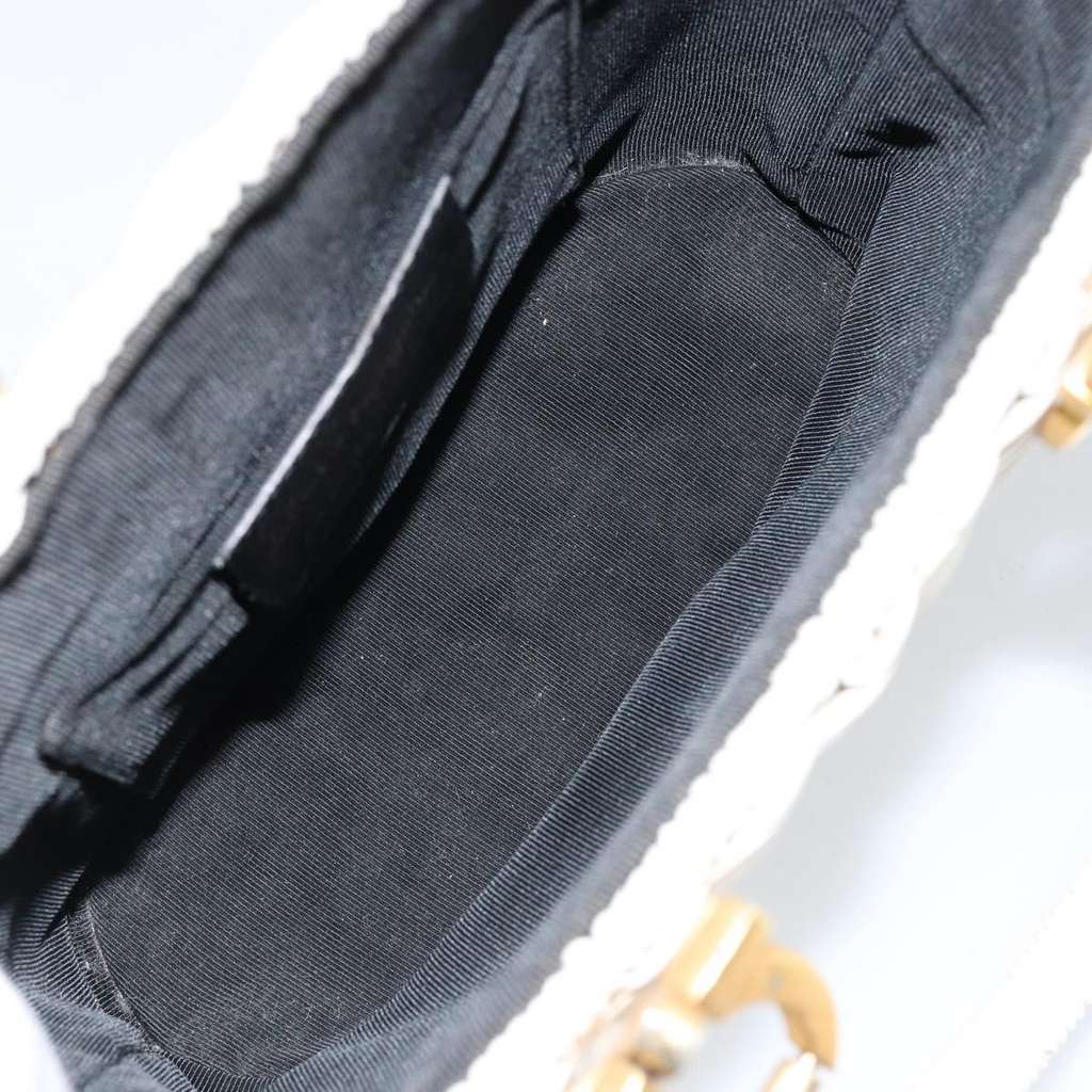 Salvatore Ferragamo Gancini handbag White Fair condition - Box View