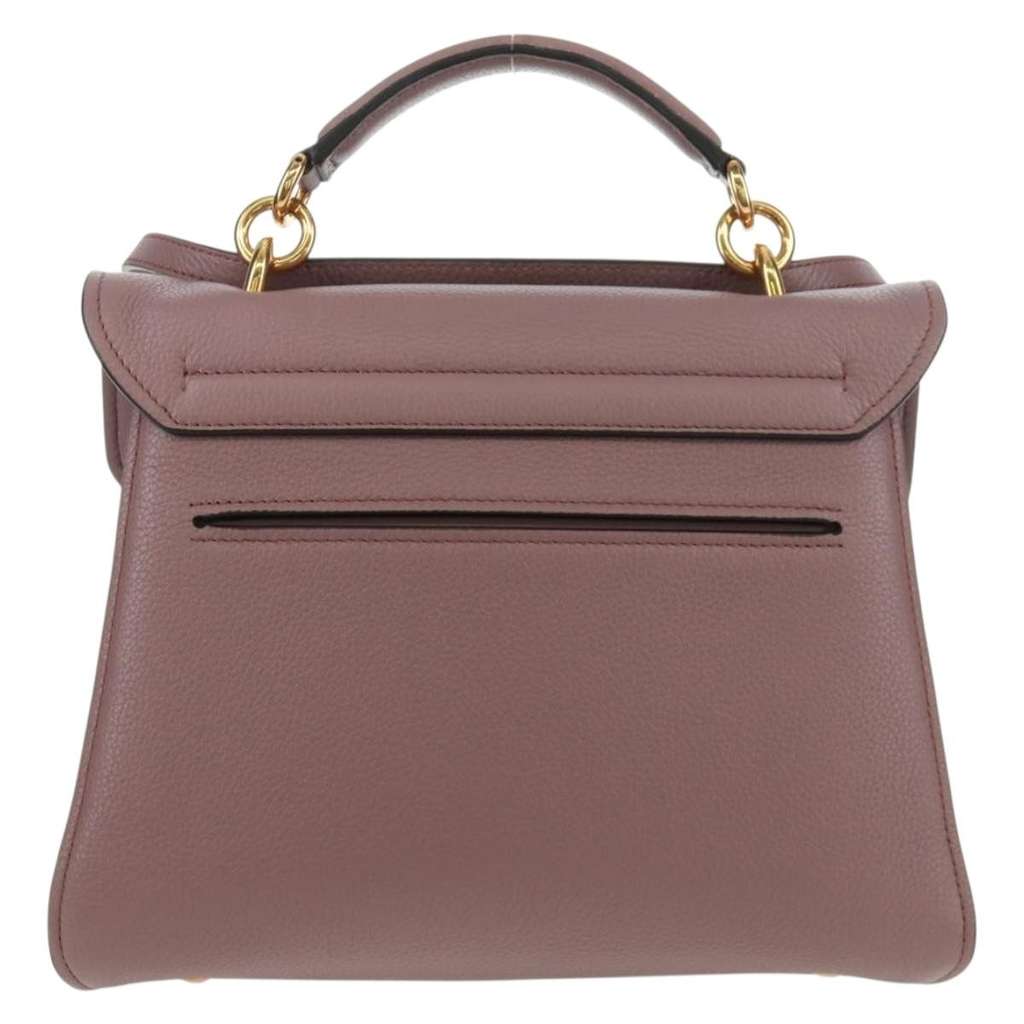 Salvatore Ferragamo Margot Satchel Purple Leather Good condition - Back View