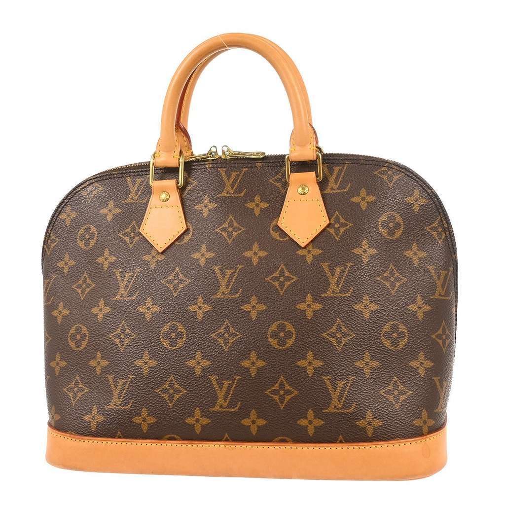 Louis Vuitton Alma Handbag Brown Canvas Good condition - Back View