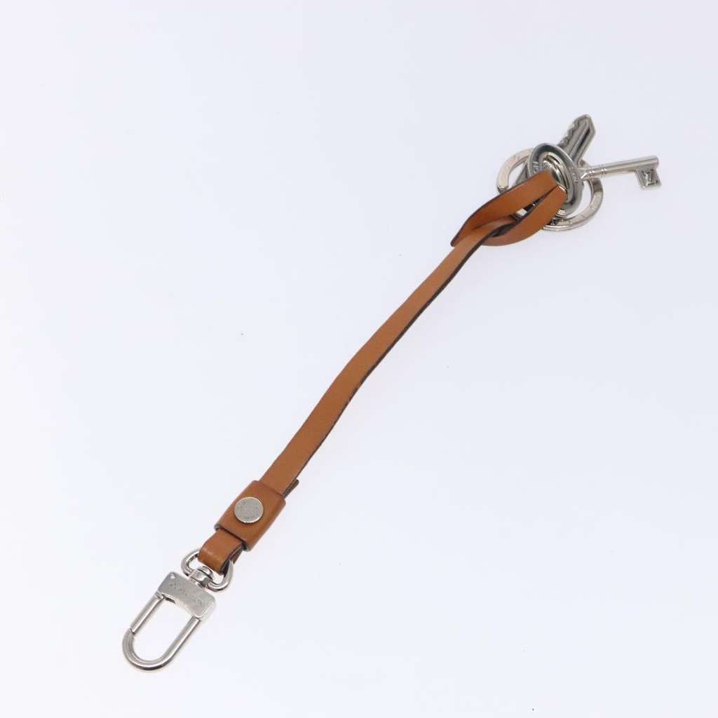 Louis Vuitton Key Chain Silver Metal Good condition - Back View