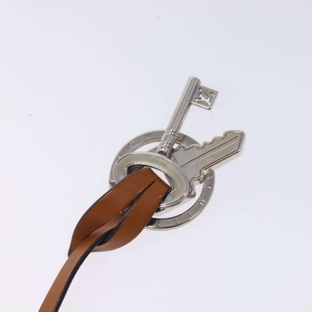 Louis Vuitton Key Chain Silver Metal Good condition - Box View