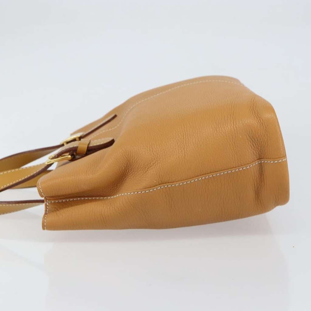 Burberry Vintage tote bag Beige Leather Good condition - Model View