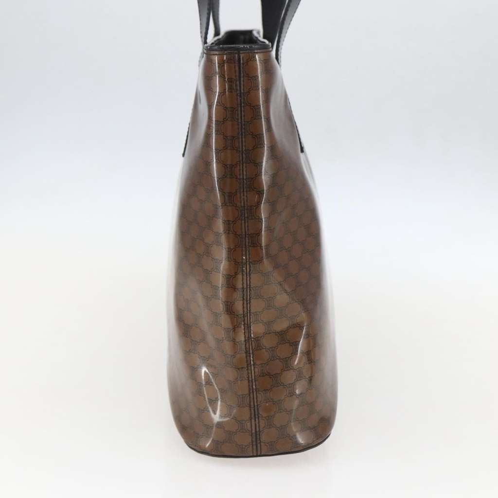 Celine Vintage Macadam Shoulder Bag Brown Plastic Good condition - Inside View