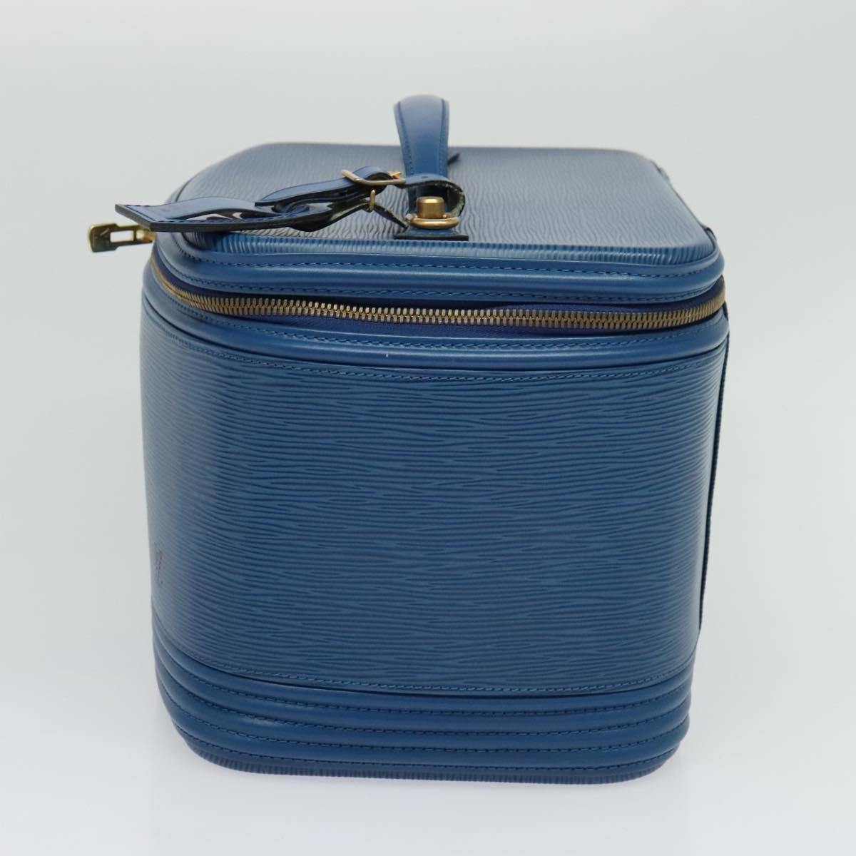 Louis Vuitton Nice Train Case Blue Leather Very good condition - Model View