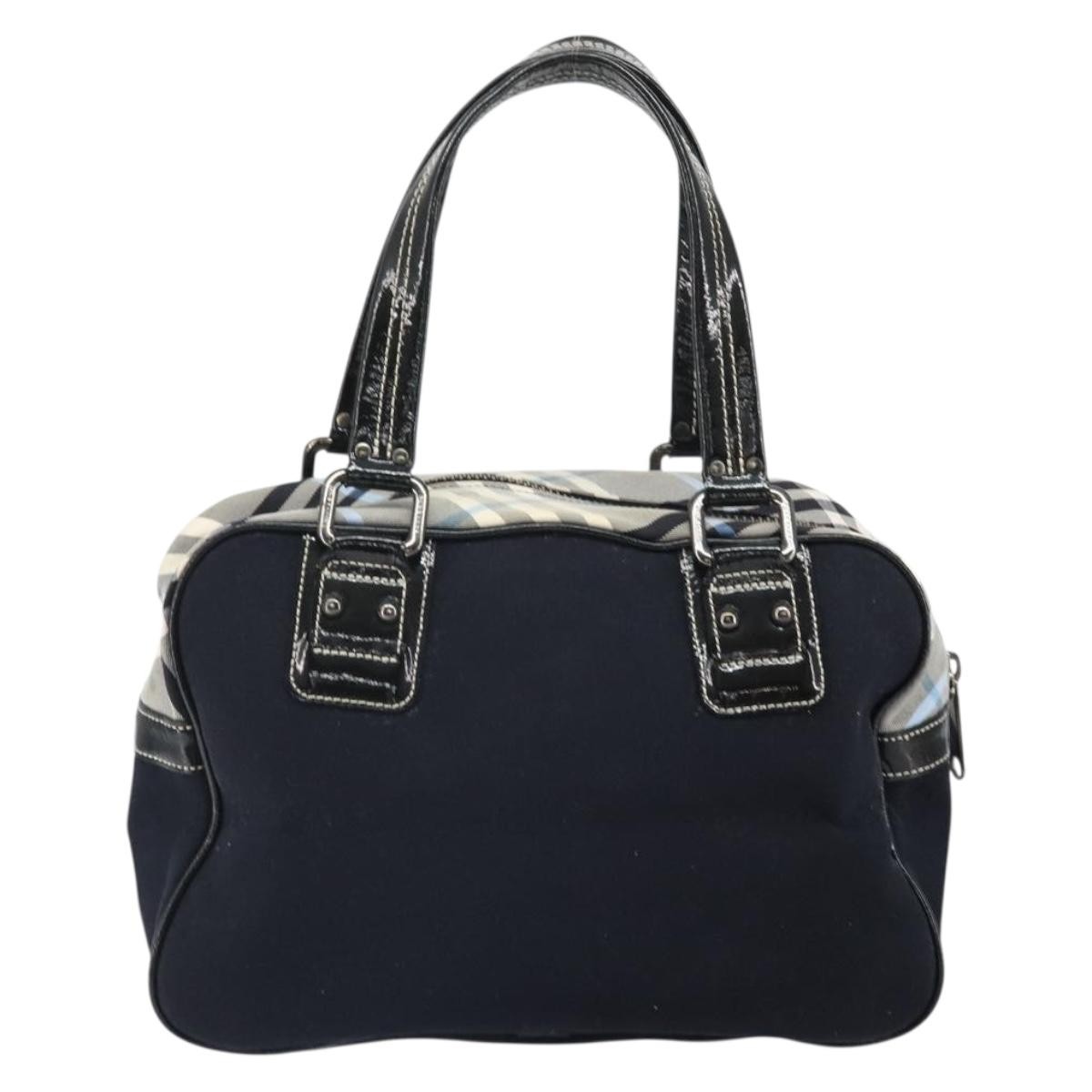 Burberry Blue Label Handbag Black Canvas Good condition - Back View