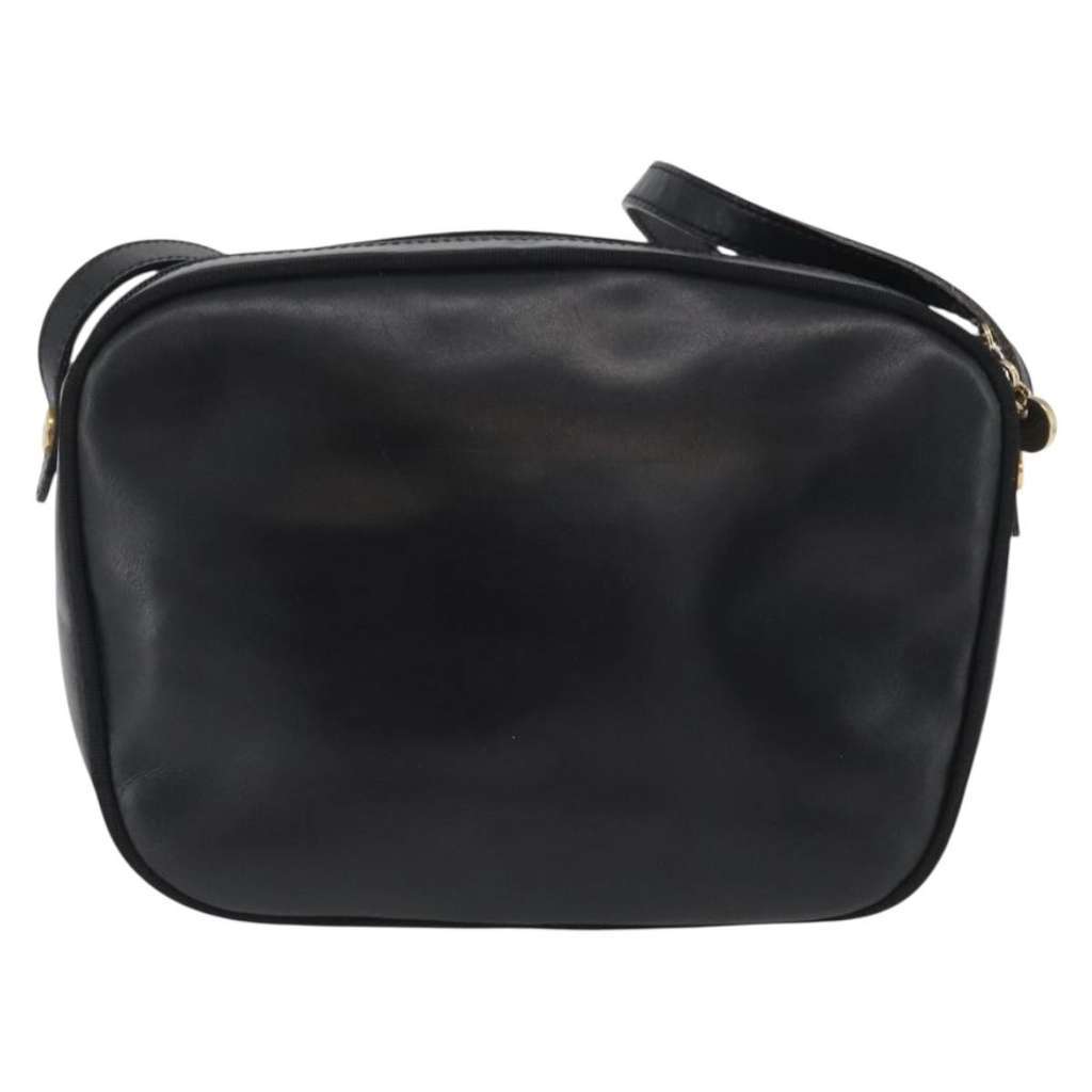 Salvatore Ferragamo Vara Bow camera Shoulder Bag Black Leather Good condition - Back View