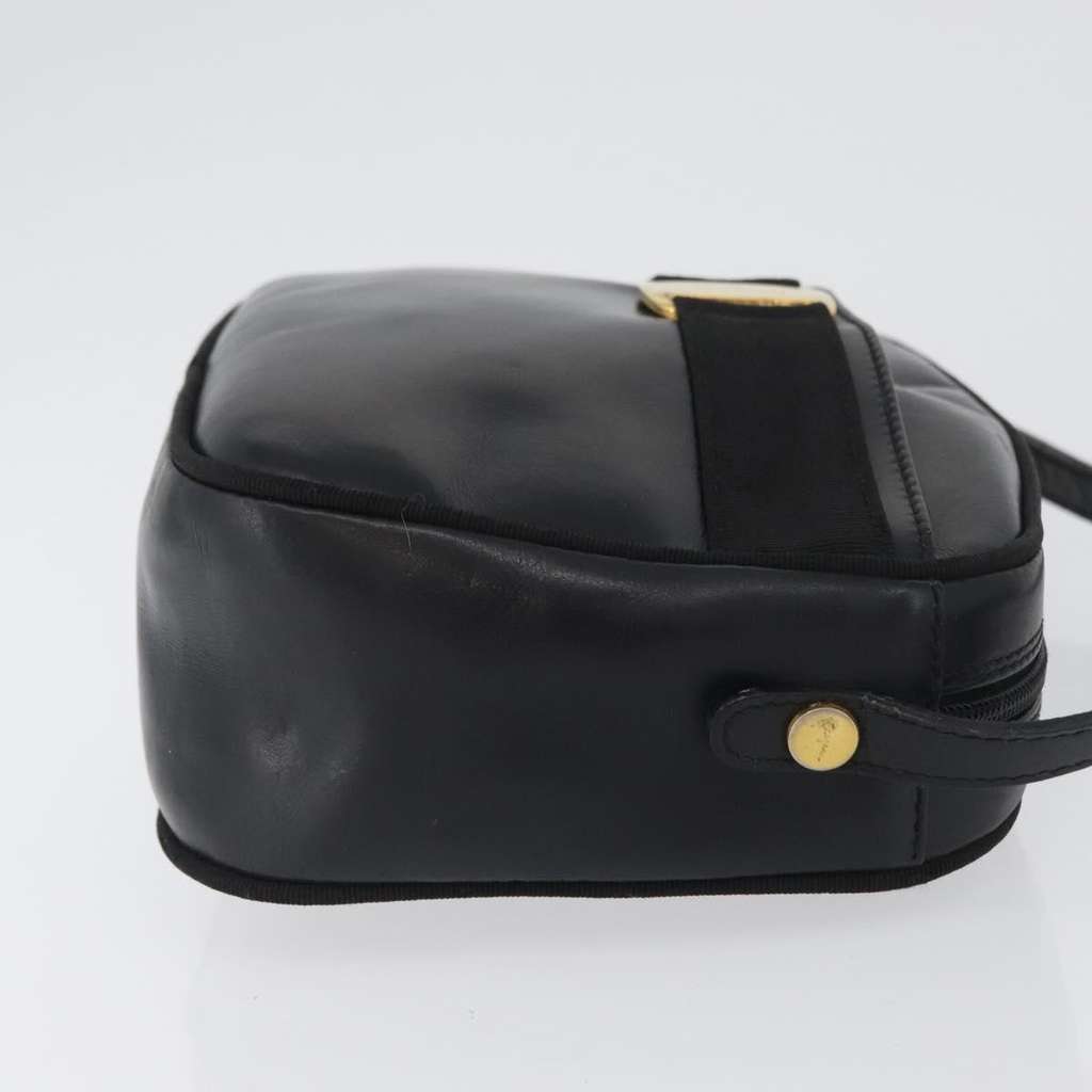 Salvatore Ferragamo Vara Bow camera Shoulder Bag Black Leather Good condition - Inside View
