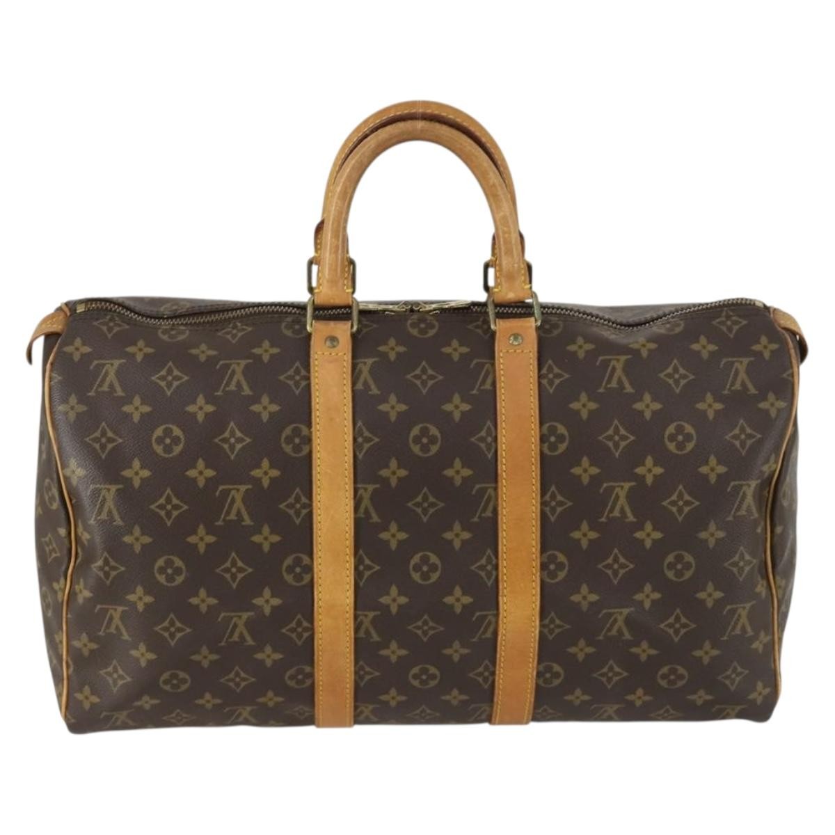 Louis Vuitton Keepall Bag Brown Canvas Good condition - Back View