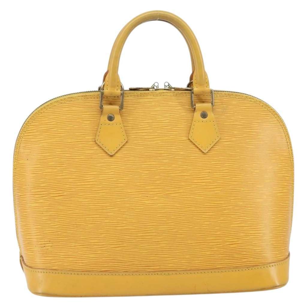 Louis Vuitton Alma Handbag Yellow Leather Fair condition - Back View