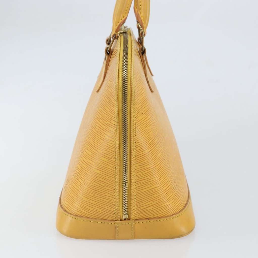 Louis Vuitton Alma Handbag Yellow Leather Fair condition - Inside View