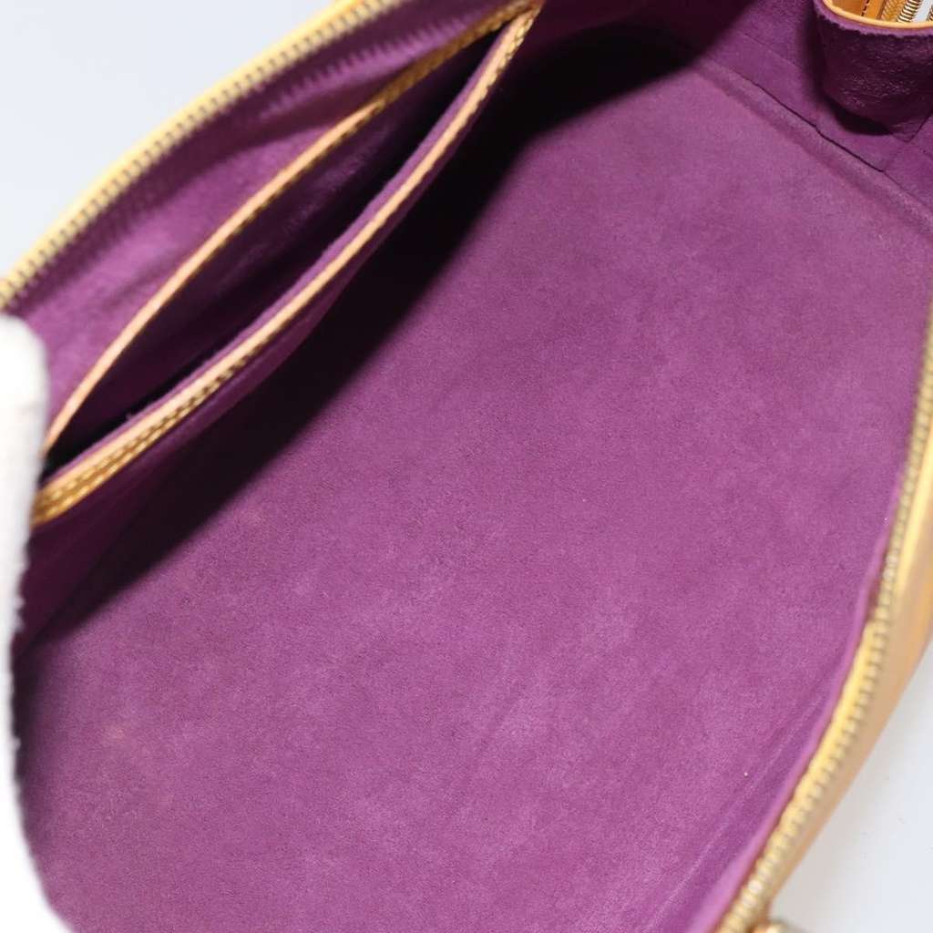 Louis Vuitton Alma Handbag Yellow Leather Fair condition - Model View