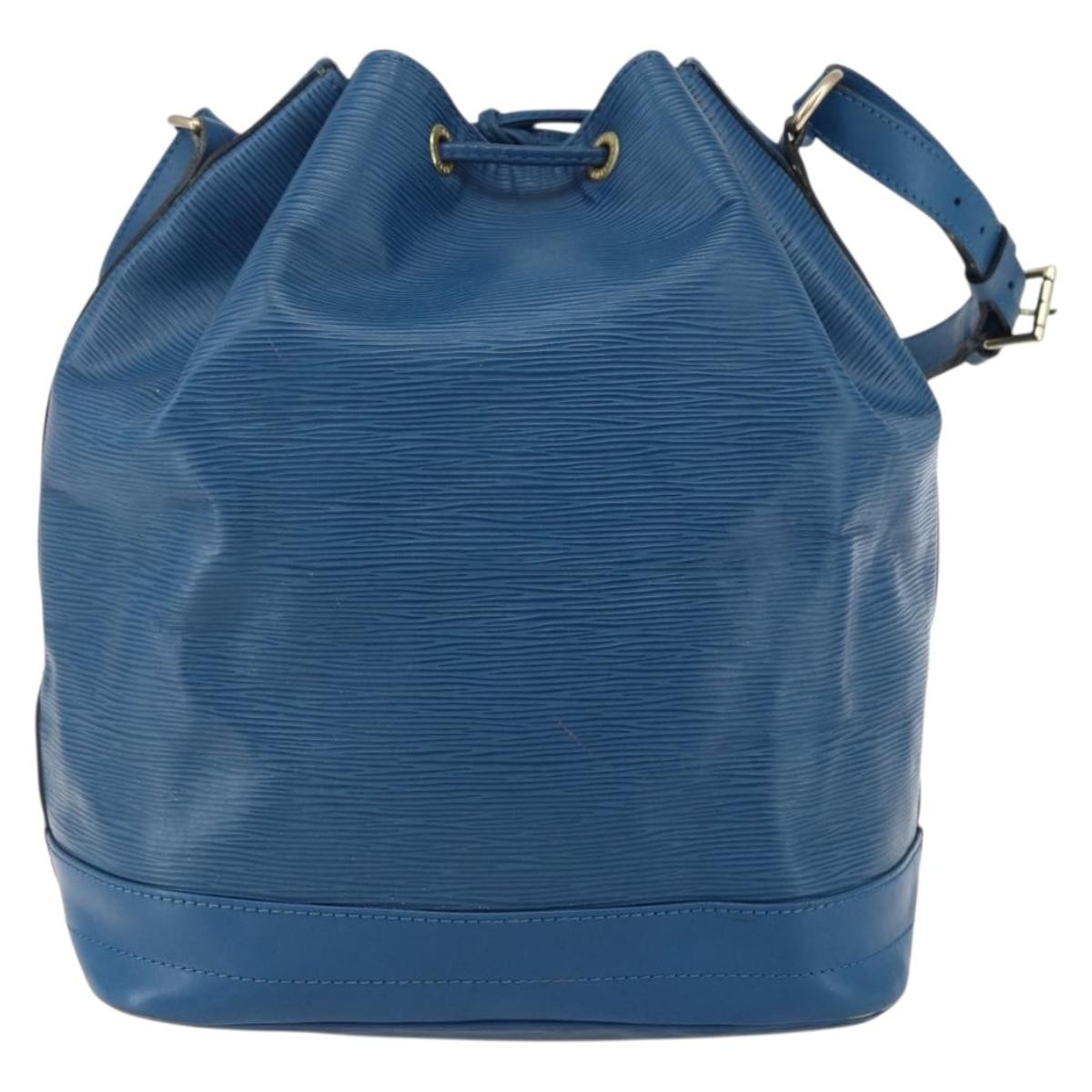 Louis Vuitton Noe Handbag Blue Leather Fair condition - Back View