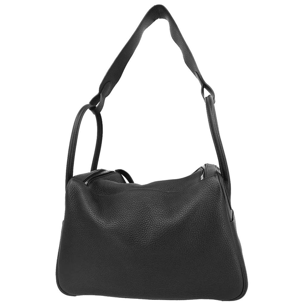 Hermès Lindy Bag Black Leather Good condition - Back View