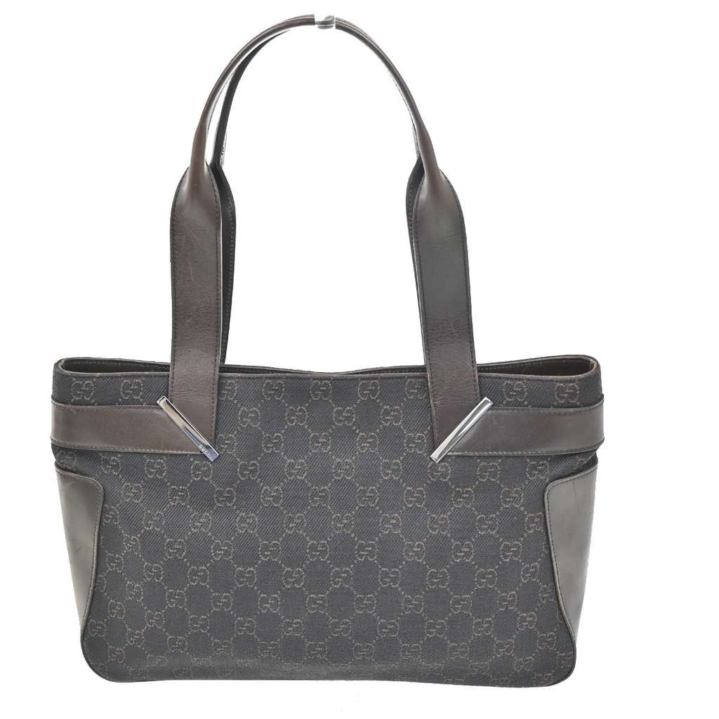 Gucci Vintage Shoulder Bag Brown Canvas Good condition - Back View