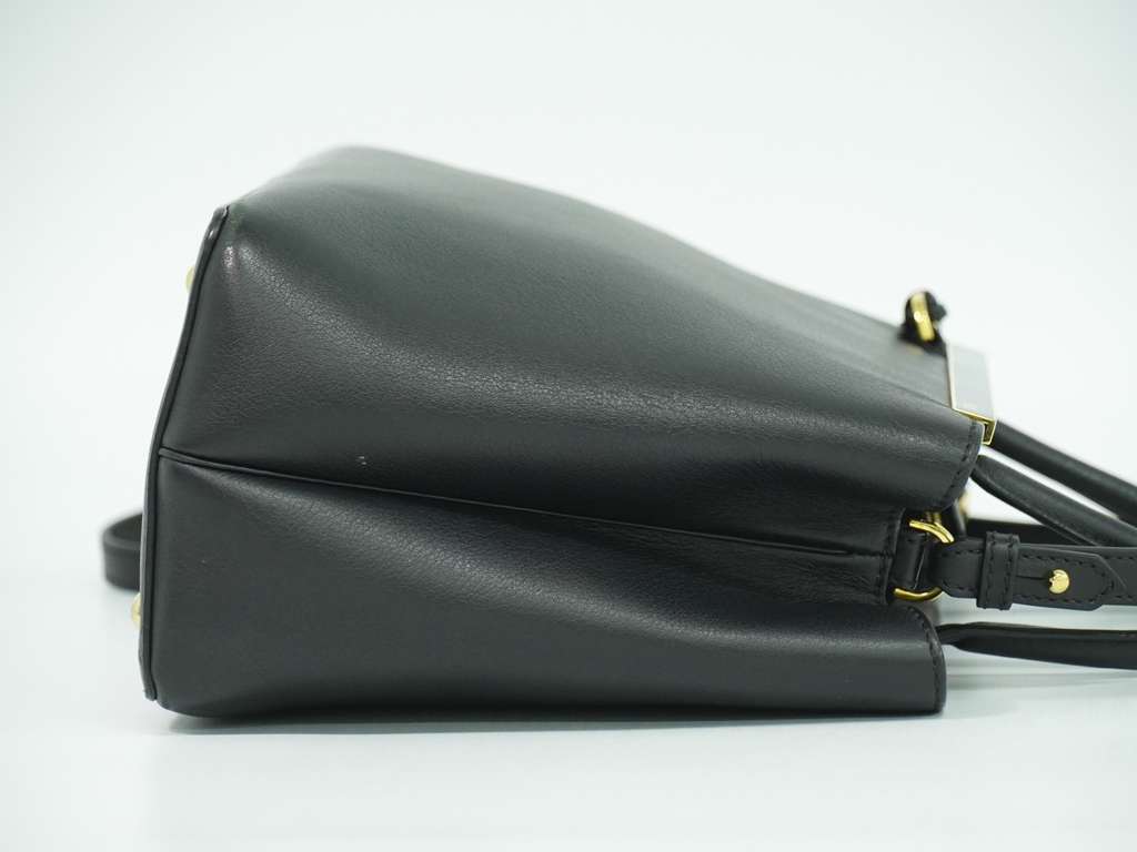 Fendi 2Jours Bag Black Leather Good condition - Inside View