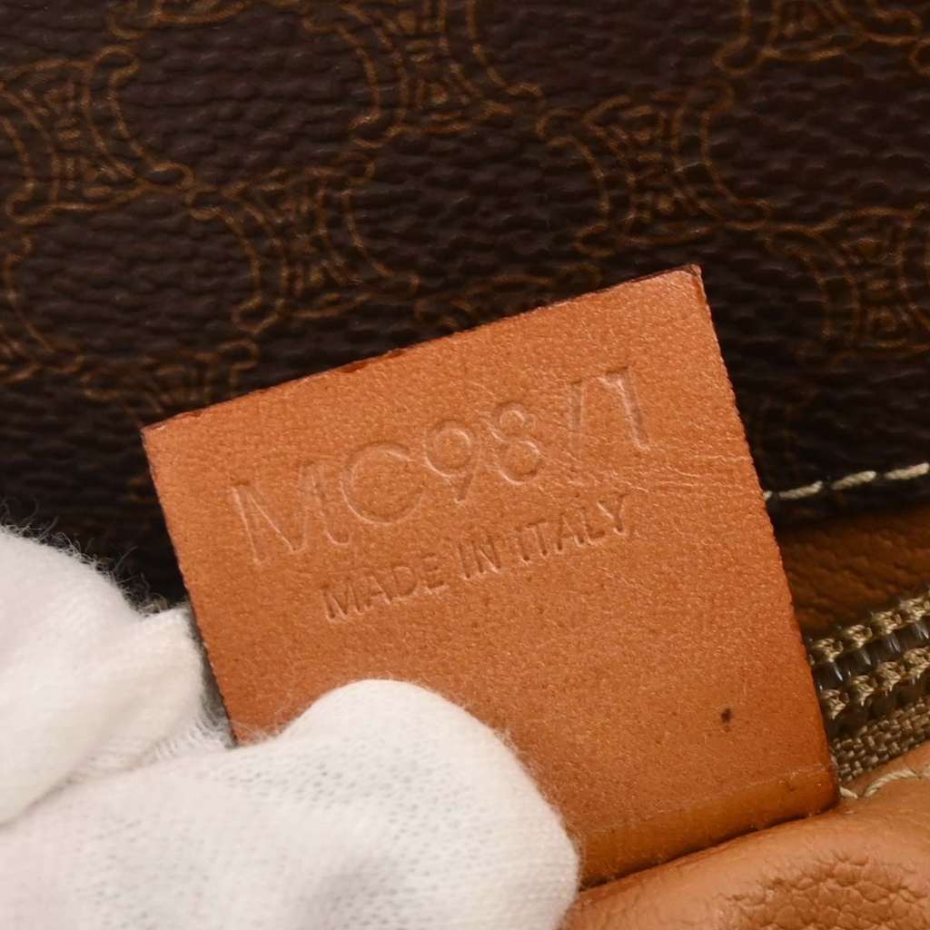 Celine Vintage Macadam Shoulder Bag Brown Good condition - Model View