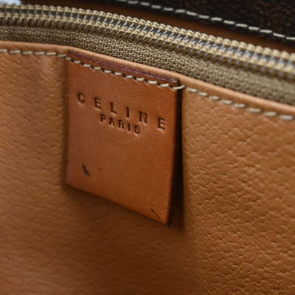 Celine Vintage Macadam Shoulder Bag Brown Good condition - Box View