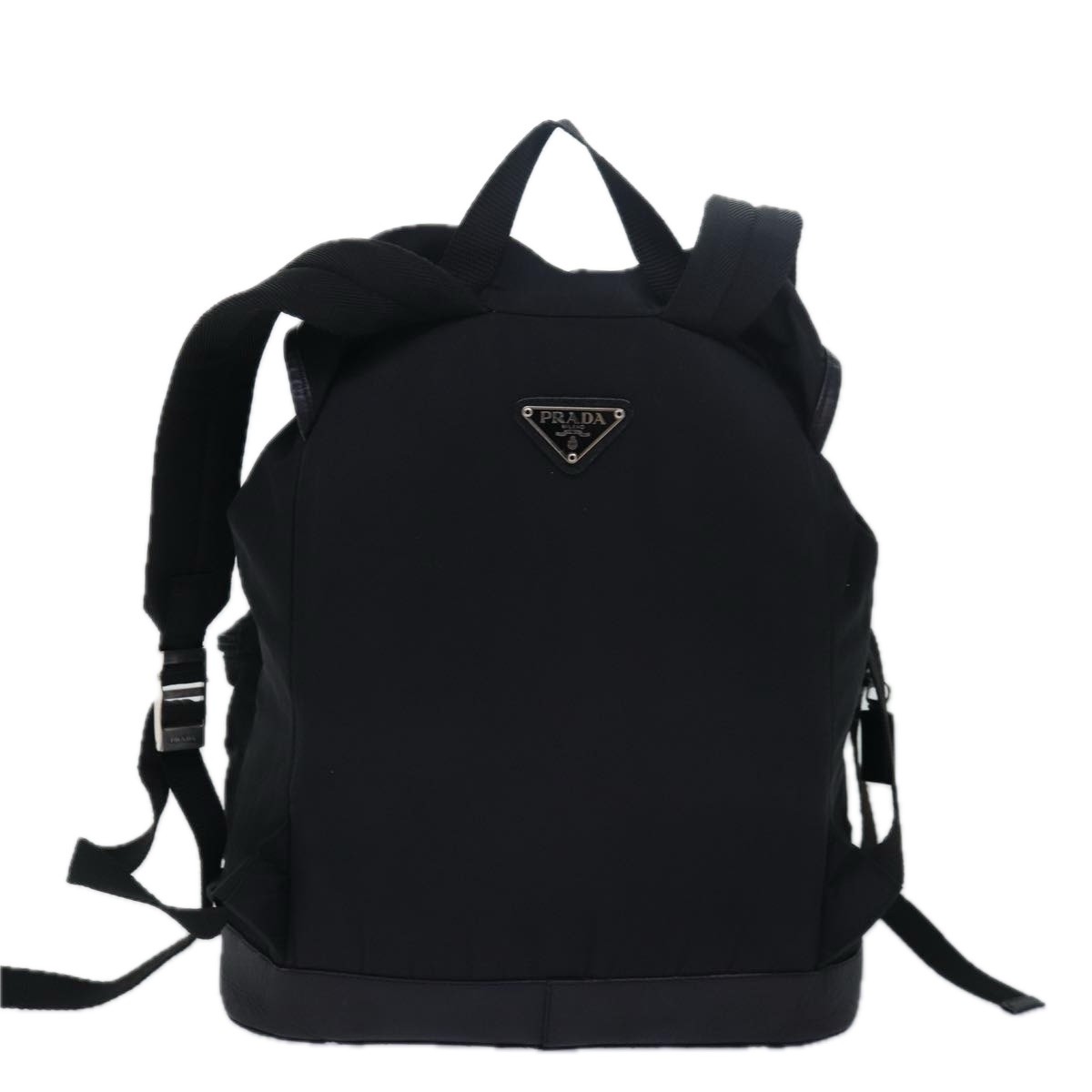 Prada Double Front Pocket Backpack Black Good condition - Back View