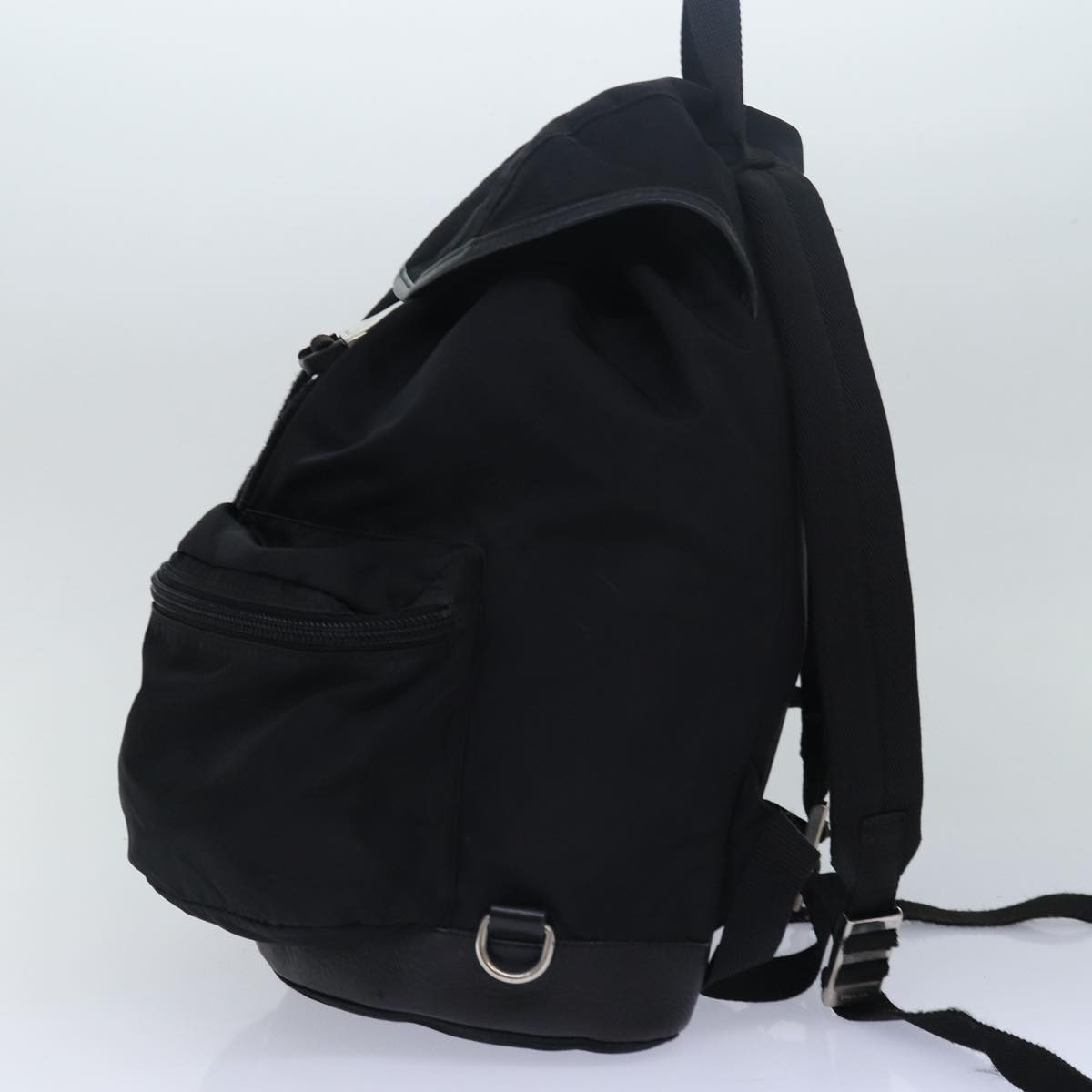 Prada Double Front Pocket Backpack Black Good condition - Model View