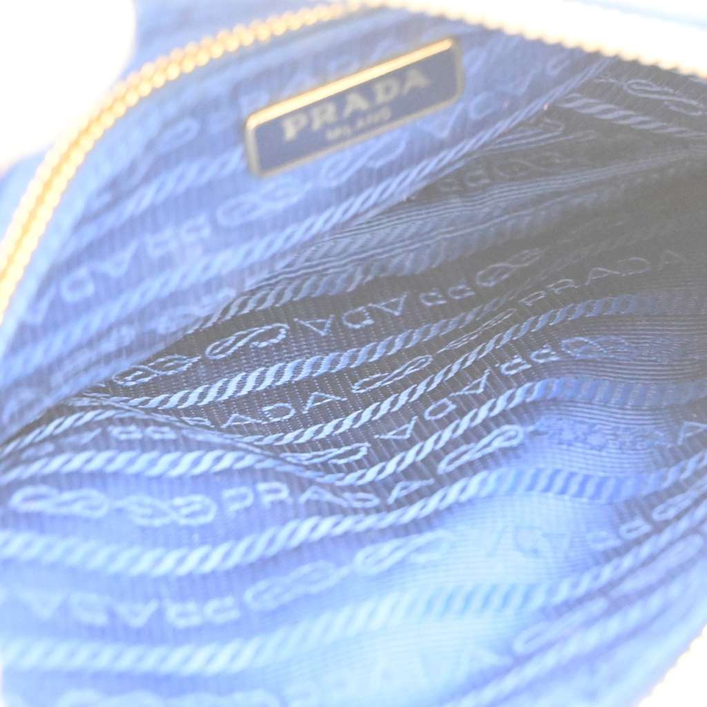 Prada Vintage Pouch Blue Fair condition - Box View