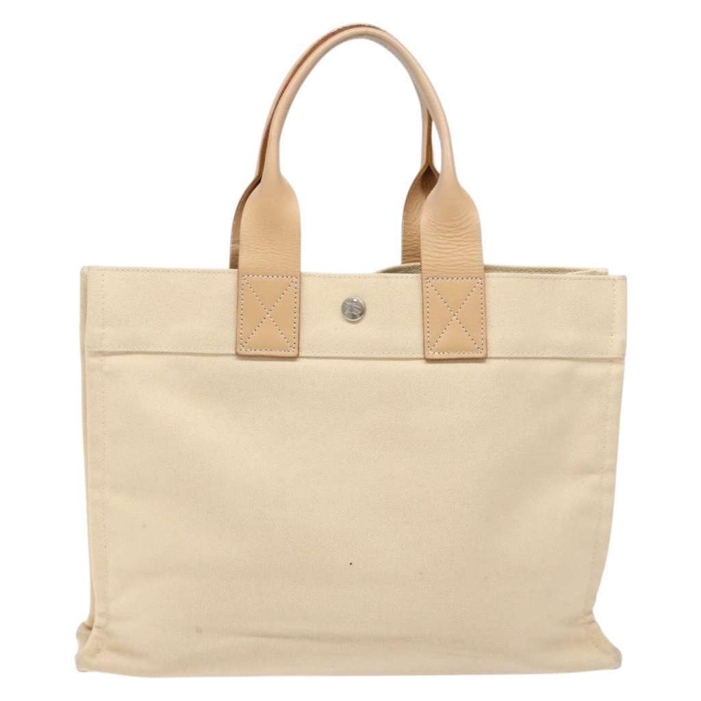 Burberry Blue Label Tote Bag Beige Canvas Good condition - Back View