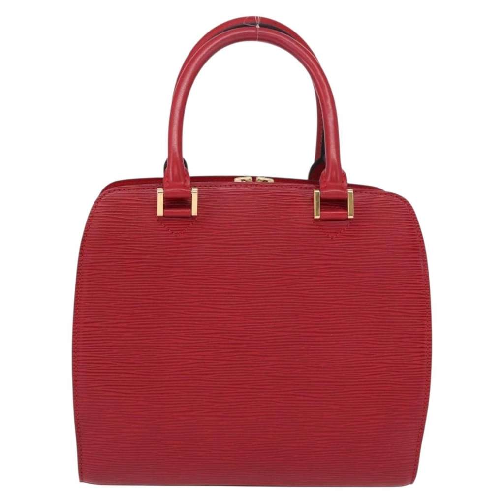 Louis Vuitton Pont Neuf Handbag Red Leather Good condition - Back View