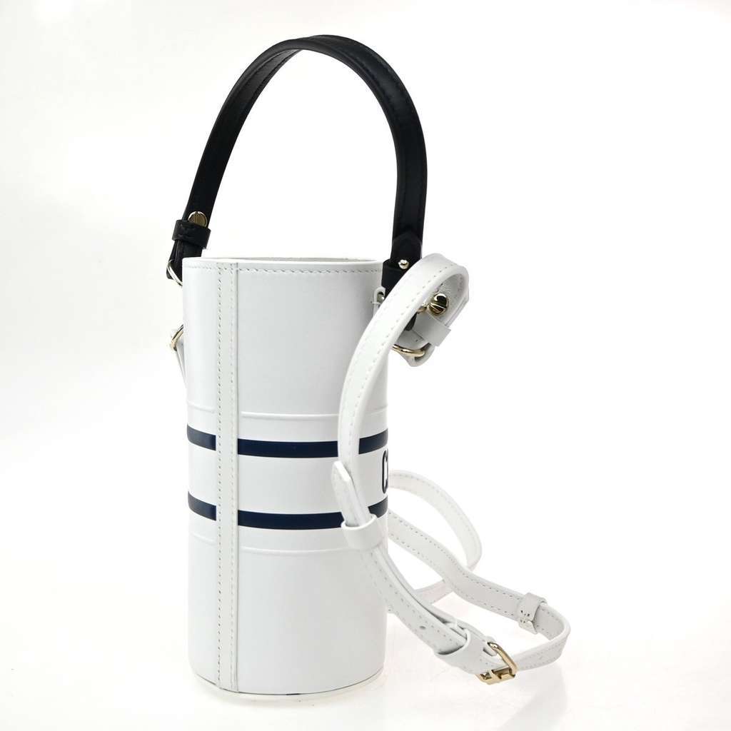 Christian Dior Vibe Bottle Holder Bag White Leather Good condition - Inside View