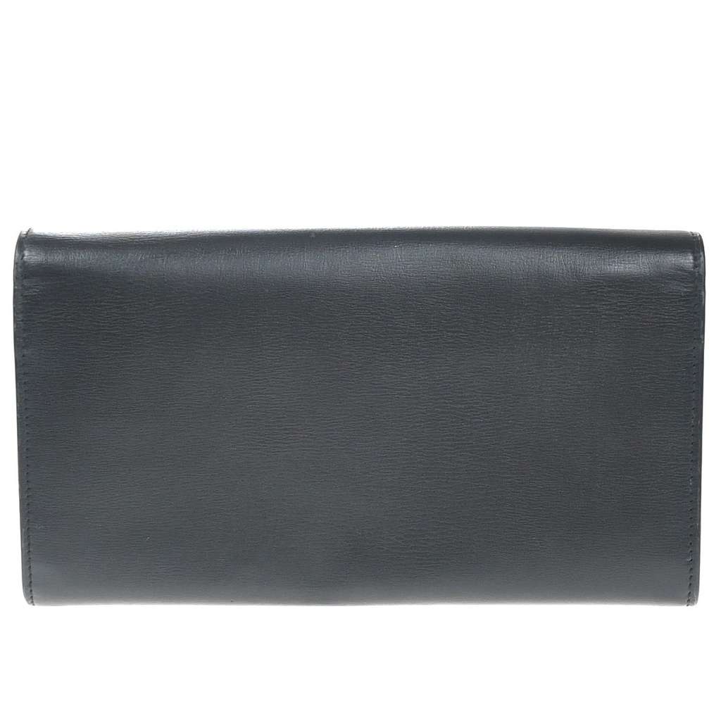 Saint Laurent Bellechasse Flap Wallet Black Leather Good condition - Back View