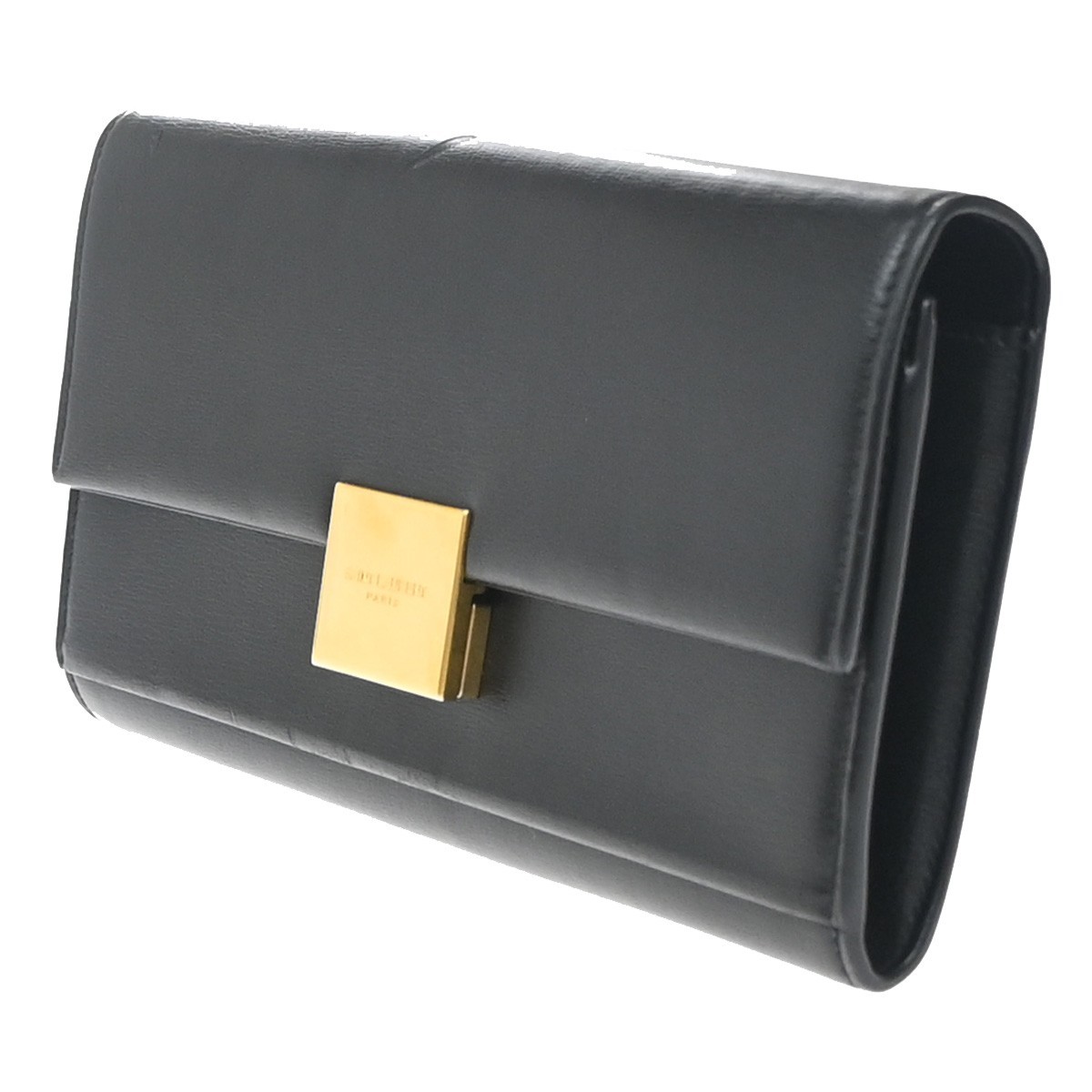 Saint Laurent Bellechasse Flap Wallet Black Leather Good condition - Inside View