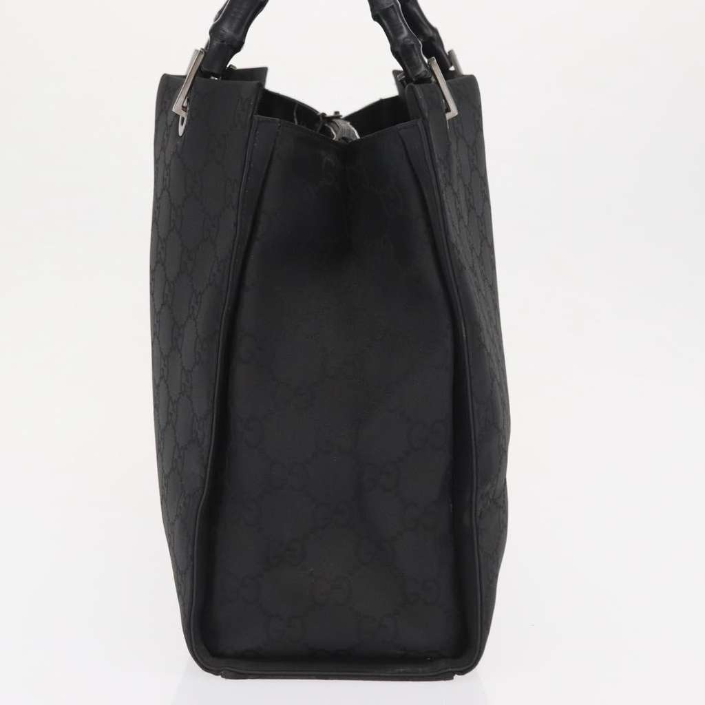 Gucci Bamboo tote bag Black Canvas Good condition - Inside View