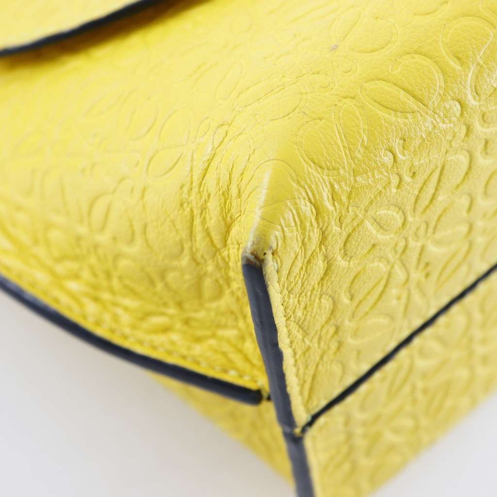 Loewe Eye/LOEWE/Nature Expandable Zippered Tote Yellow Good condition - Model View