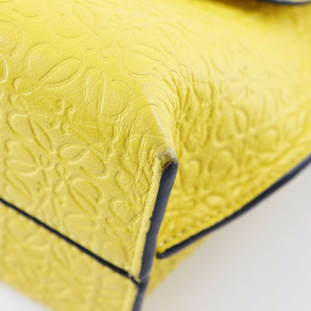 Loewe Eye/LOEWE/Nature Expandable Zippered Tote Yellow Good condition - Box View