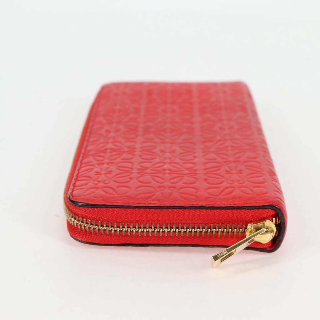 Loewe Anagram Wallet Red Leather Good condition - Inside View