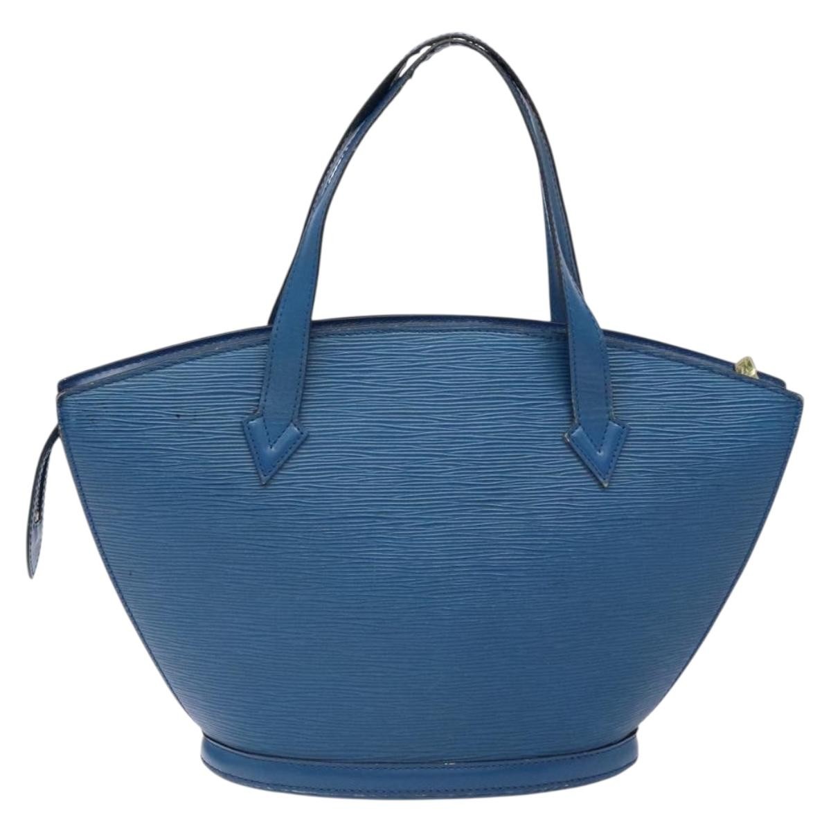 Louis Vuitton Saint Jacques Handbag Blue Leather Good condition - Back View