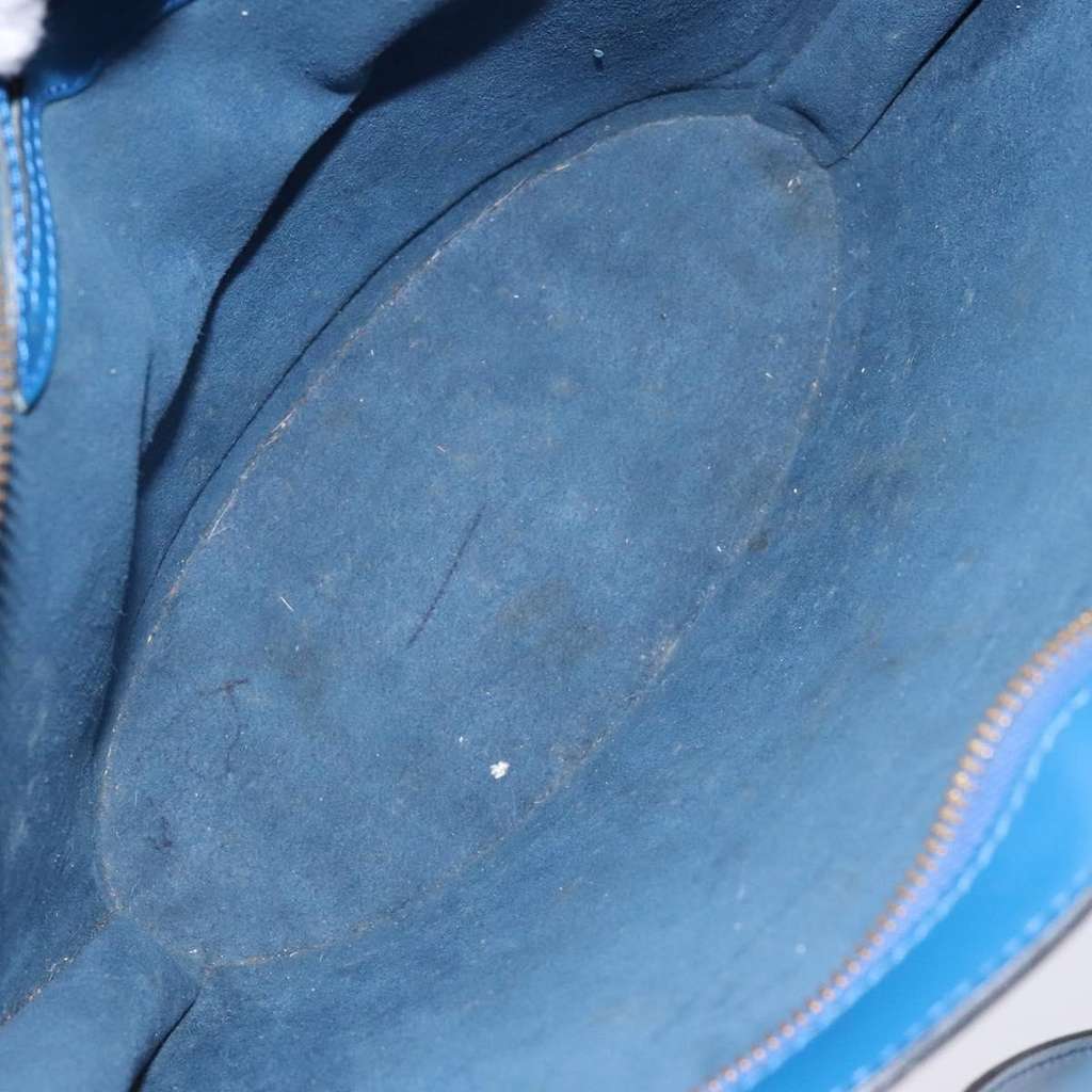 Louis Vuitton Saint Jacques Handbag Blue Leather Good condition - Box View