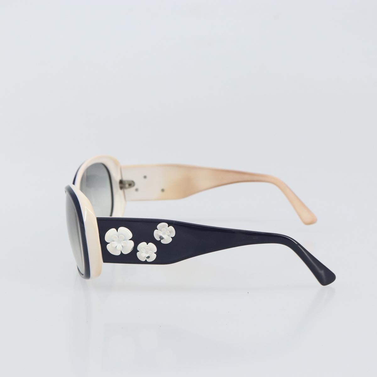 Chanel Camélia sunglasses White Plastic Good condition - Inside View