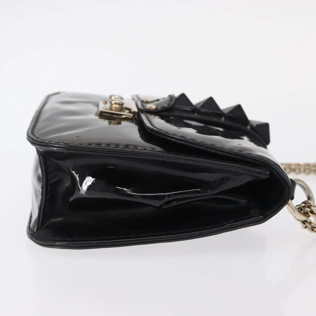 Valentino Garavani Glam Lock Shoulder Bag Black Good condition - Inside View