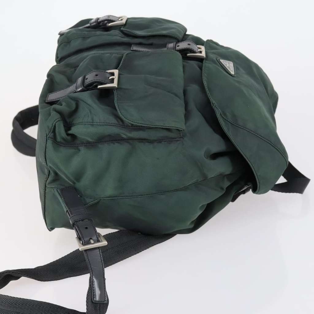 Prada Vela Double Front Pocket Backpack Green Good condition - Inside View