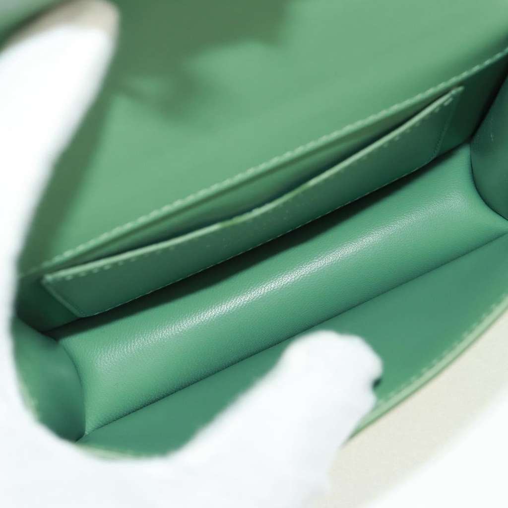 Christian Dior 30 Montaigne Flap Bag Green Leather Good condition - Box View