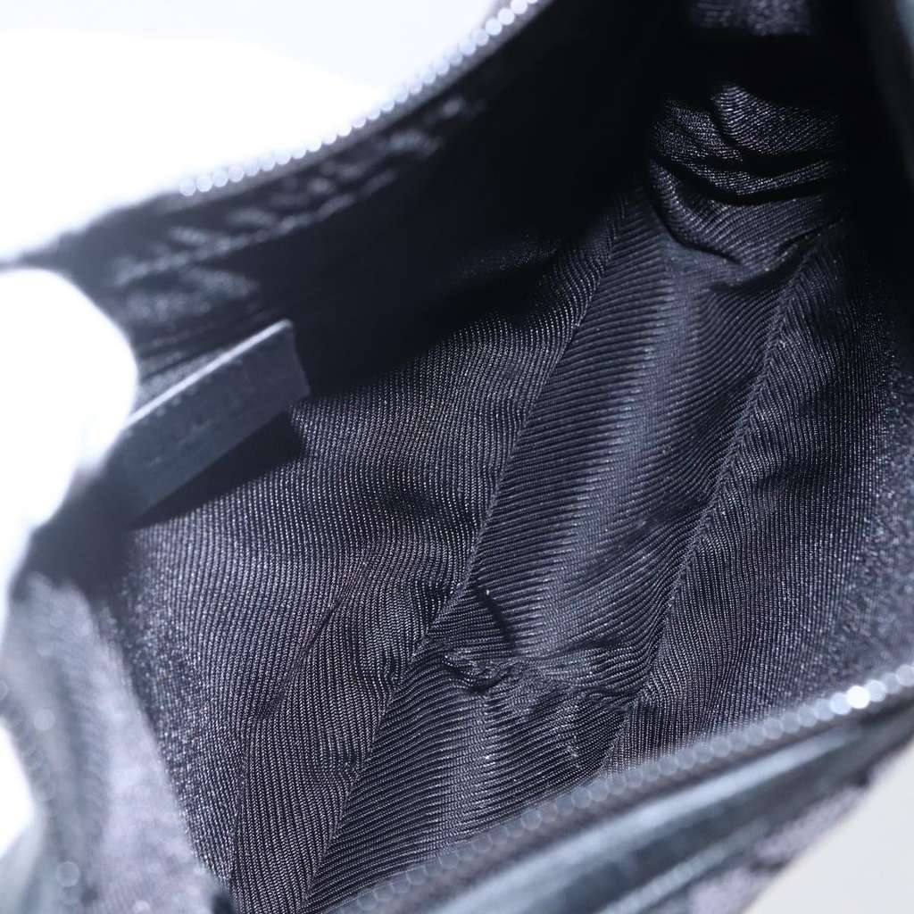 Gucci Vintage Shoulder Bag Black Canvas Good condition - Box View