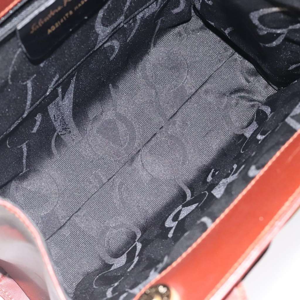 Salvatore Ferragamo Convertible Vara Bow Tote Brown Leather Good condition - Box View