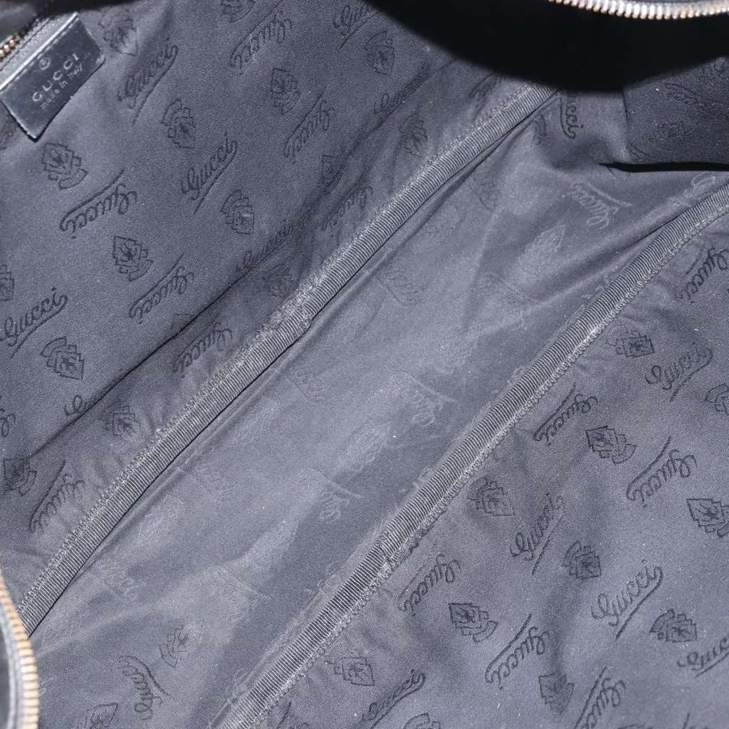 Gucci Zip Messenger Bag Black Fair condition - Box View